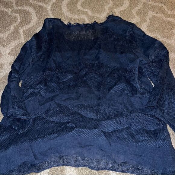 Pure Lino shirt navy - Picture 7 of 8